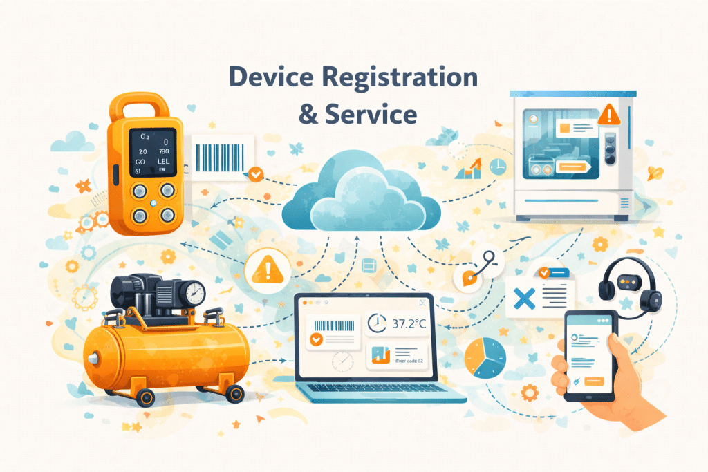 Device registrration and service